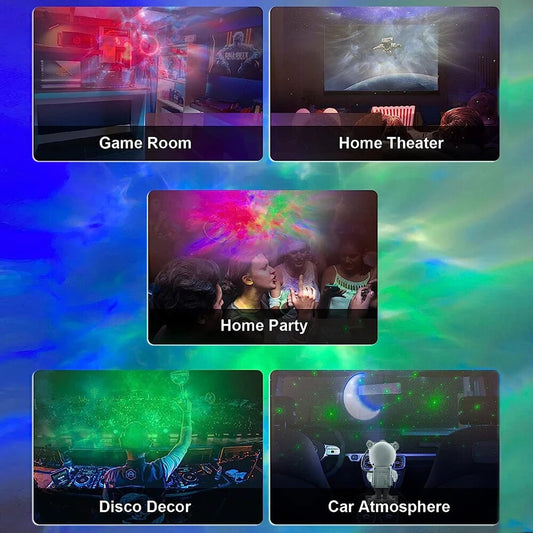 Astronaut Projektor sa Zvučnikom - Zvezdano Nebo i Muzika u sobi