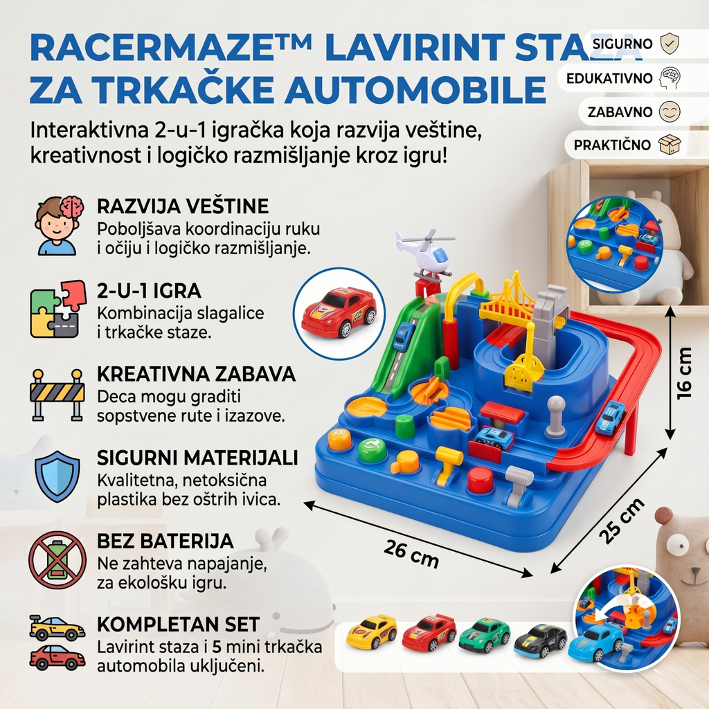 Lavirint Staza - Razvija Motoričke Sposobnosti Deteta