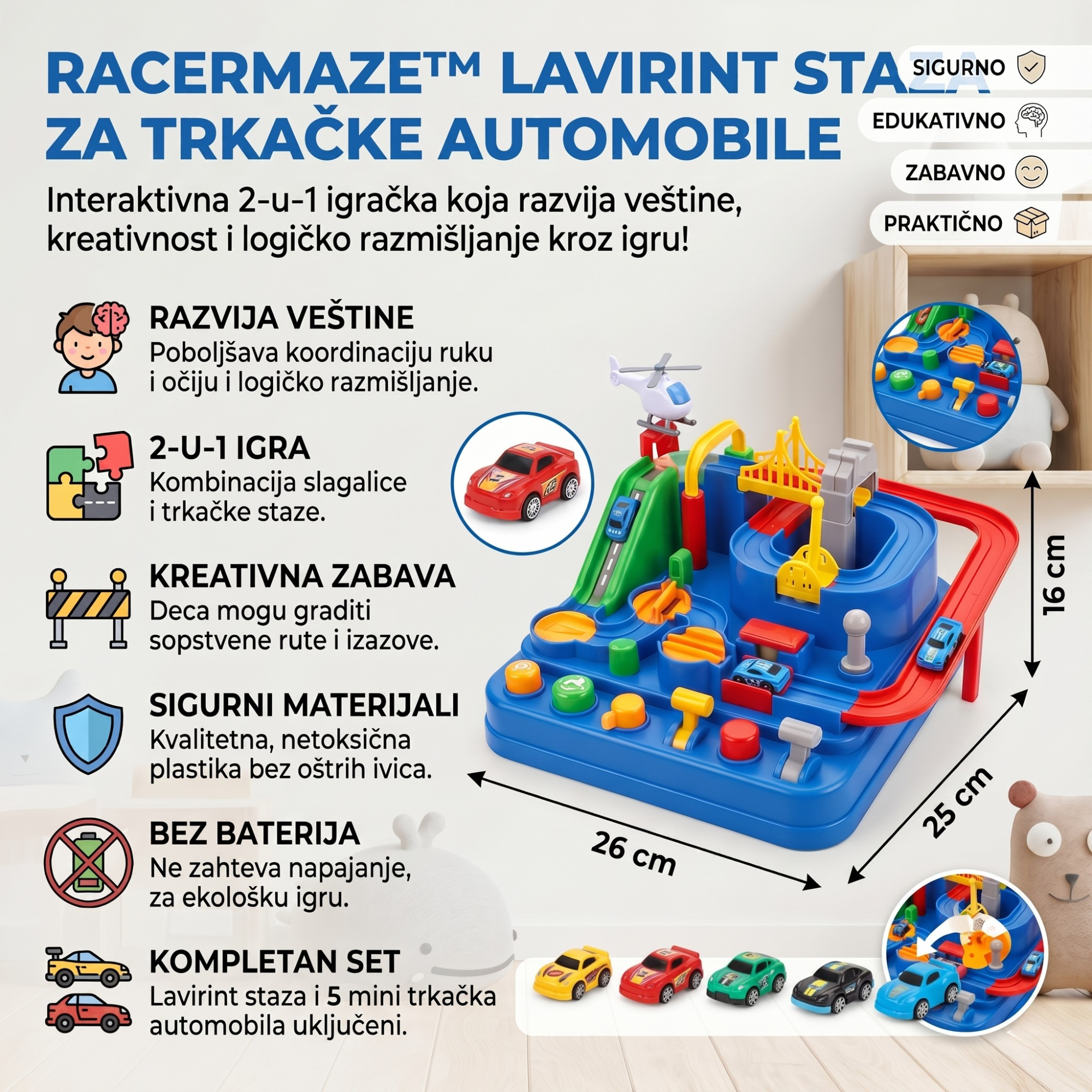 Lavirint Staza - Razvija Motoričke Sposobnosti Deteta