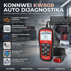KW808 Auto Dijagnostika - Čitaj, Briši Isključi Greške Bez Majstora