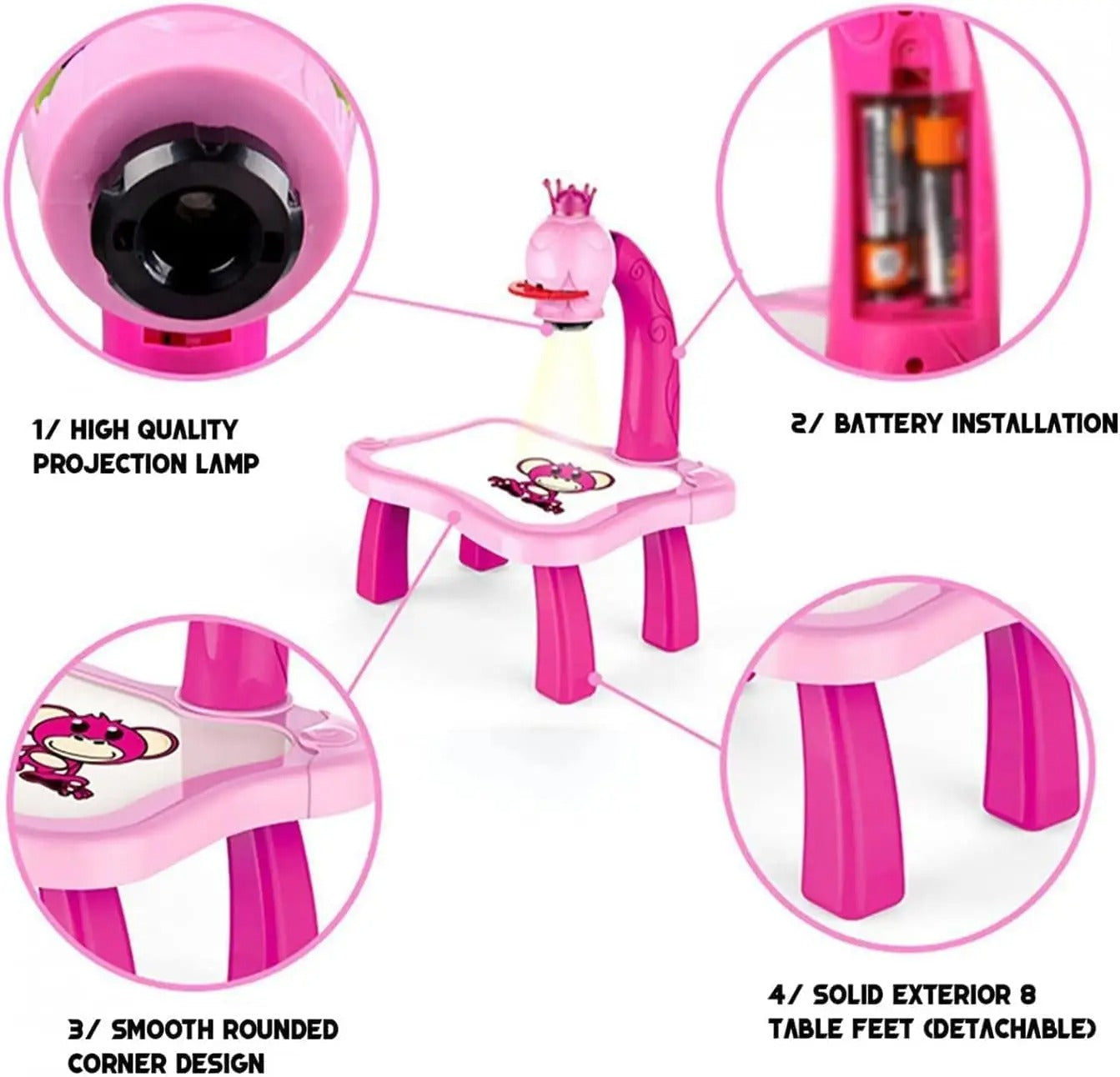 Stočić Projektorčić za crtanje - Za Dečake i Devojčice